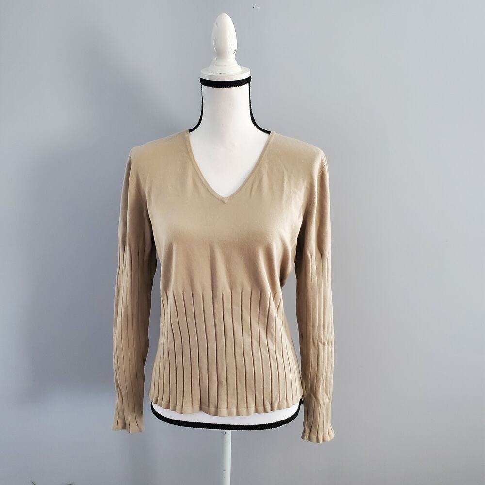 Kenar Woman's V-Neck Soft Sweater XL